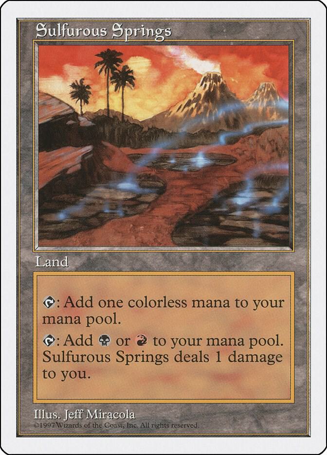 Sulfurous Springs card from Fifth Edition