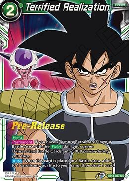 Terrified Realization BT13-087 card from Supreme Rivalry Pre-Release Cards