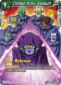 Chilled Army Assault BT13-089 card from Supreme Rivalry Pre-Release Cards