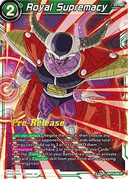 Royal Supremacy BT13-090 card from Supreme Rivalry Pre-Release Cards