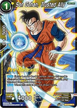Son Gohan, Trusted Ally BT13-098 card from Supreme Rivalry Pre-Release Cards