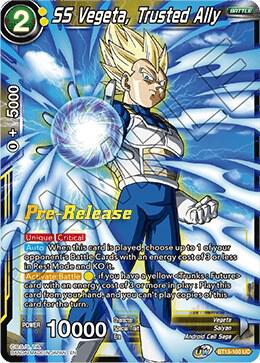 SS Vegeta, Trusted Ally BT13-100 card from Supreme Rivalry Pre-Release Cards