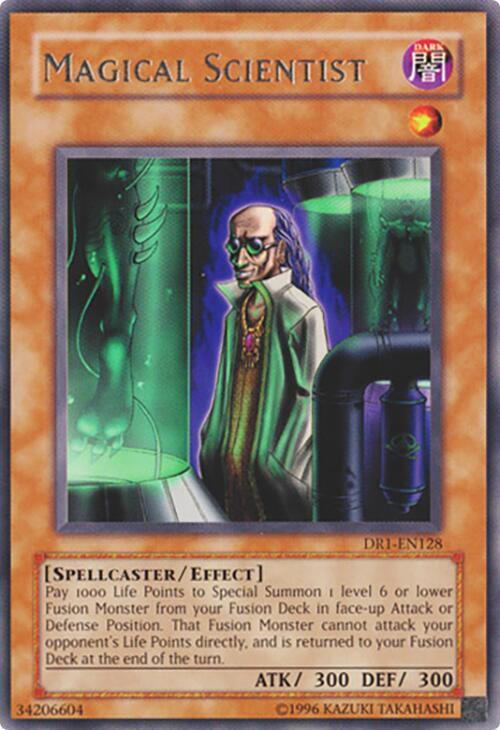 Magical Scientist DR1-EN128 card from Dark Revelation Volume 1