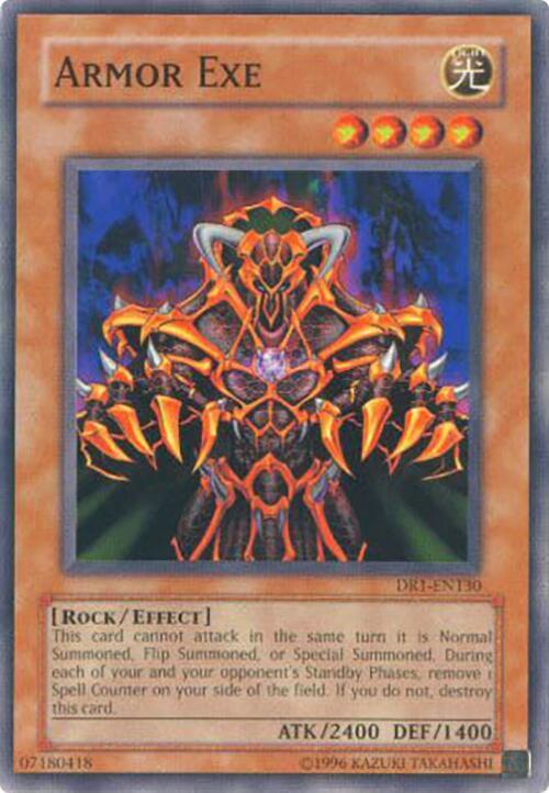 Armor Exe DR1-EN130 card from Dark Revelation Volume 1