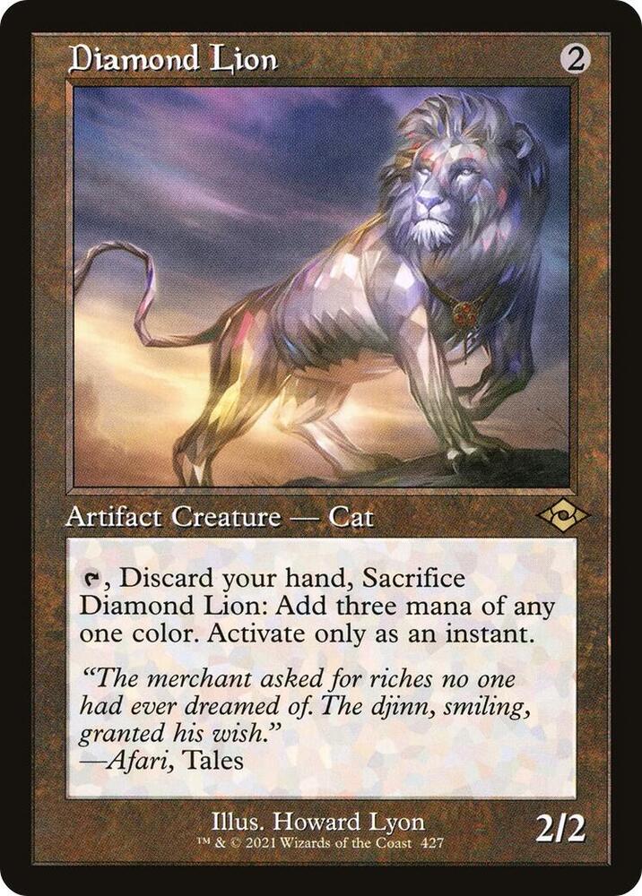Diamond Lion (Retro Frame) 427 card from Modern Horizons 2