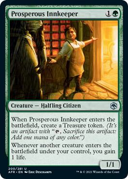 Prosperous Innkeeper 200 card from Adventures in the Forgotten Realms
