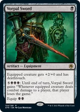 Vorpal Sword 124 card from Adventures in the Forgotten Realms