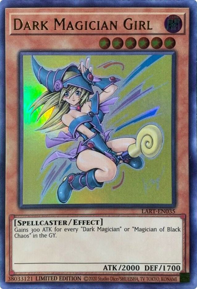 Dark Magician Girl (2021) LART-EN035 card from The Lost Art Promotion