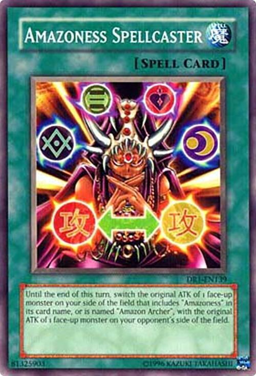 Amazoness Spellcaster DR1-EN139 card from Dark Revelation Volume 1