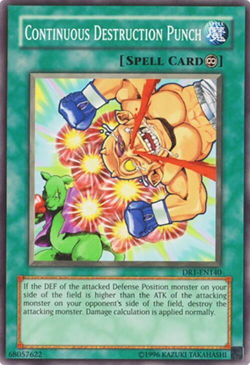 Continuous Destruction Punch DR1-EN140 card from Dark Revelation Volume 1
