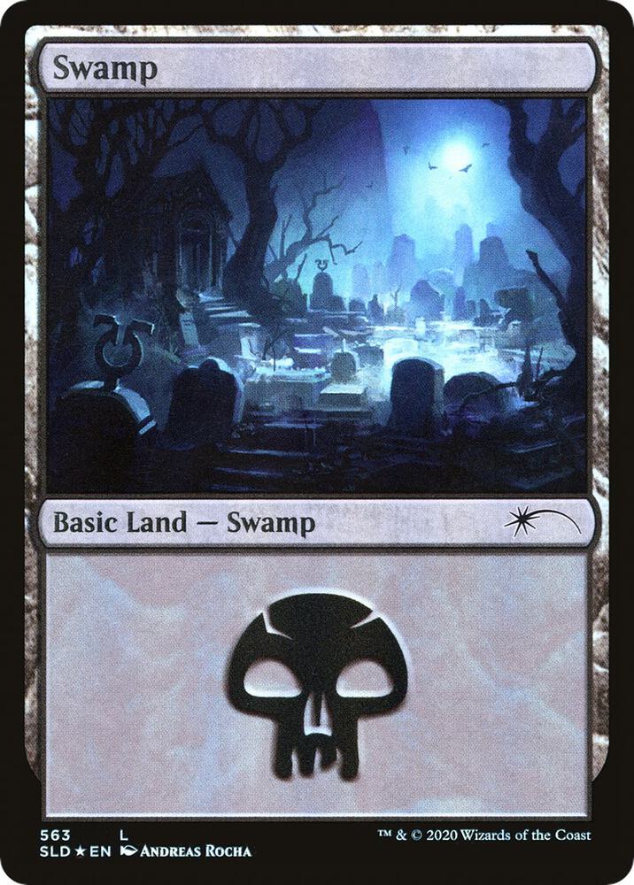 Swamp 563 card from Secret Lair Drop Series