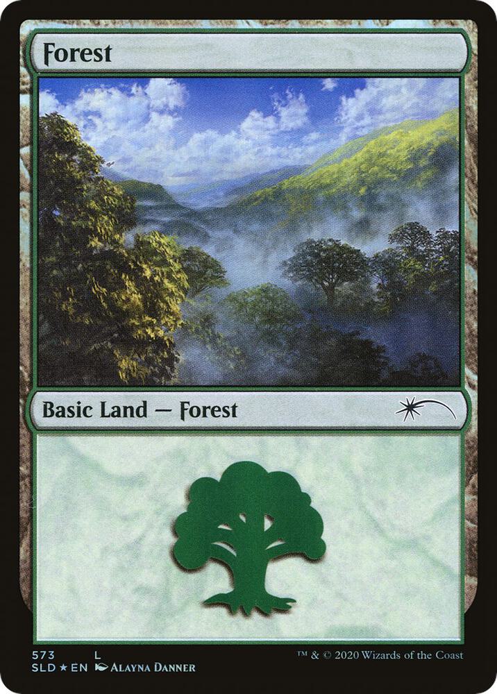 Forest 573 card from Secret Lair Drop Series