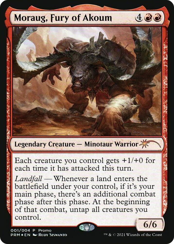 Moraug, Fury of Akoum 1 card from Unique and Miscellaneous Promos