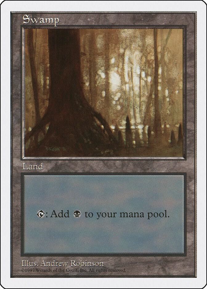 Swamp 441 card from Fifth Edition