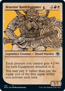 Bruenor Battlehammer (Showcase) 337 card from Adventures in the Forgotten Realms