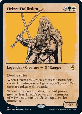 Drizzt Do'Urden (Showcase) 338 card from Adventures in the Forgotten Realms