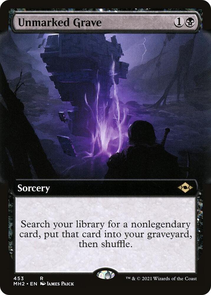 Unmarked Grave (Extended Art) 453 card from Modern Horizons 2