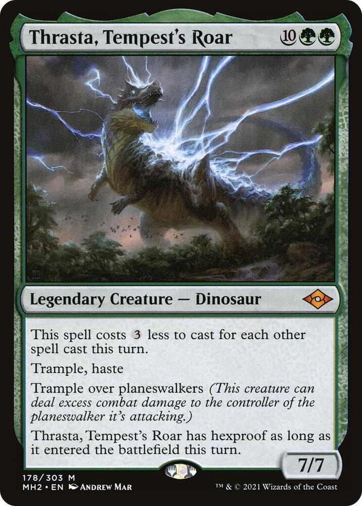 Thrasta, Tempest's Roar 178 card from Modern Horizons 2