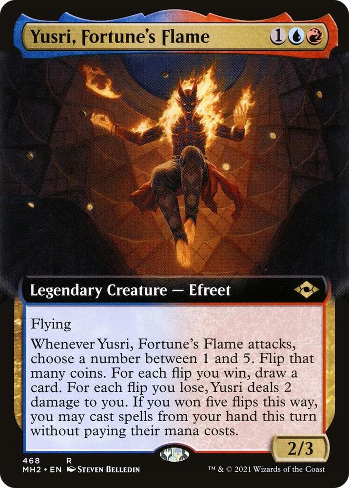 Yusri, Fortune's Flame (Extended Art) 468 card from Modern Horizons 2