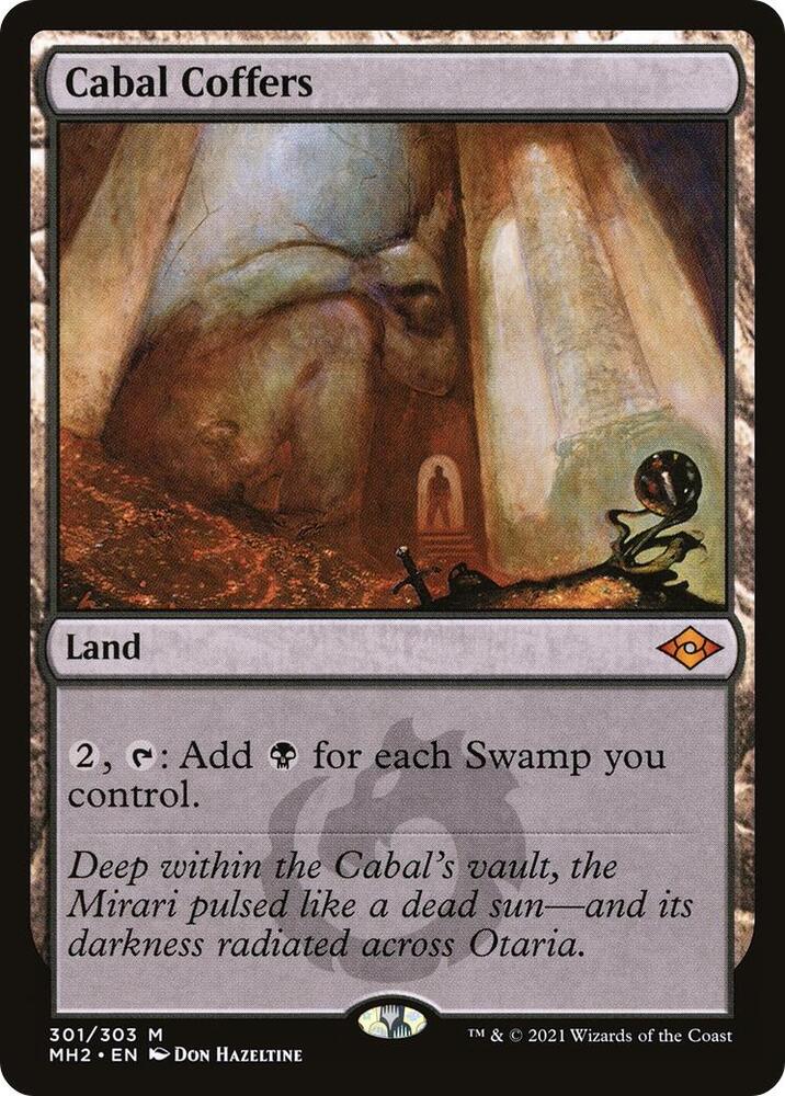 Cabal Coffers 301 card from Modern Horizons 2