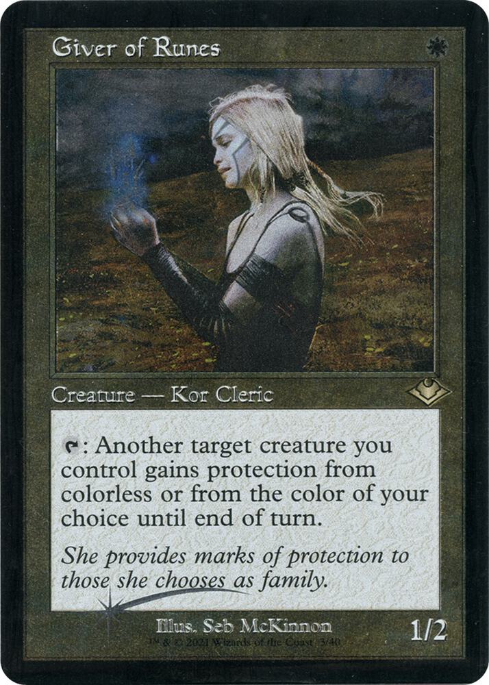 Giver of Runes (Retro Frame) (Foil Etched) 3 card from Modern Horizons