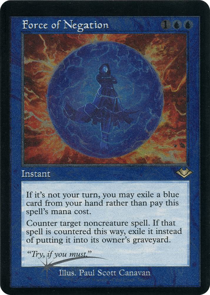 Force of Negation (Retro Frame) (Foil Etched) 9 card from Modern Horizons