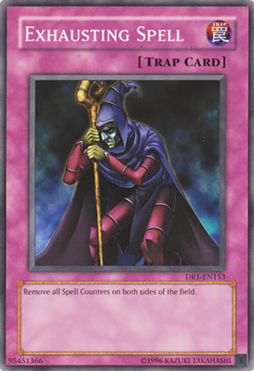 Exhausting Spell DR1-EN153 card from Dark Revelation Volume 1