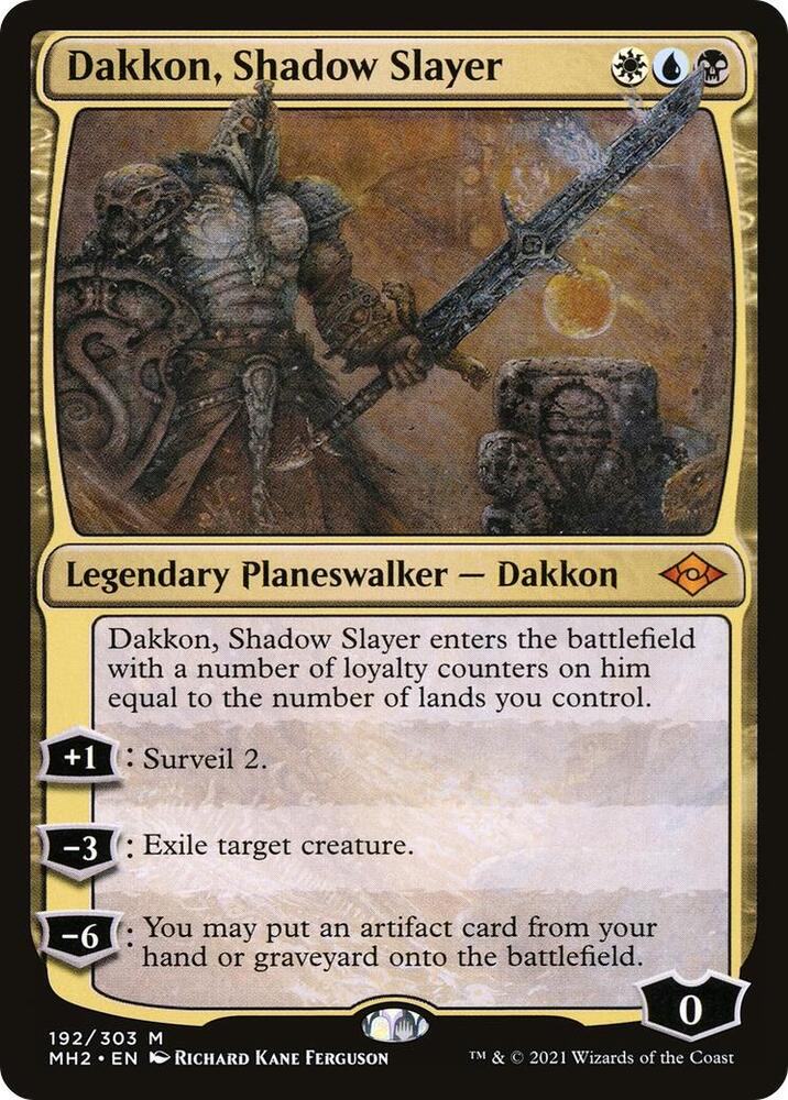 Dakkon, Shadow Slayer 192 card from Modern Horizons 2