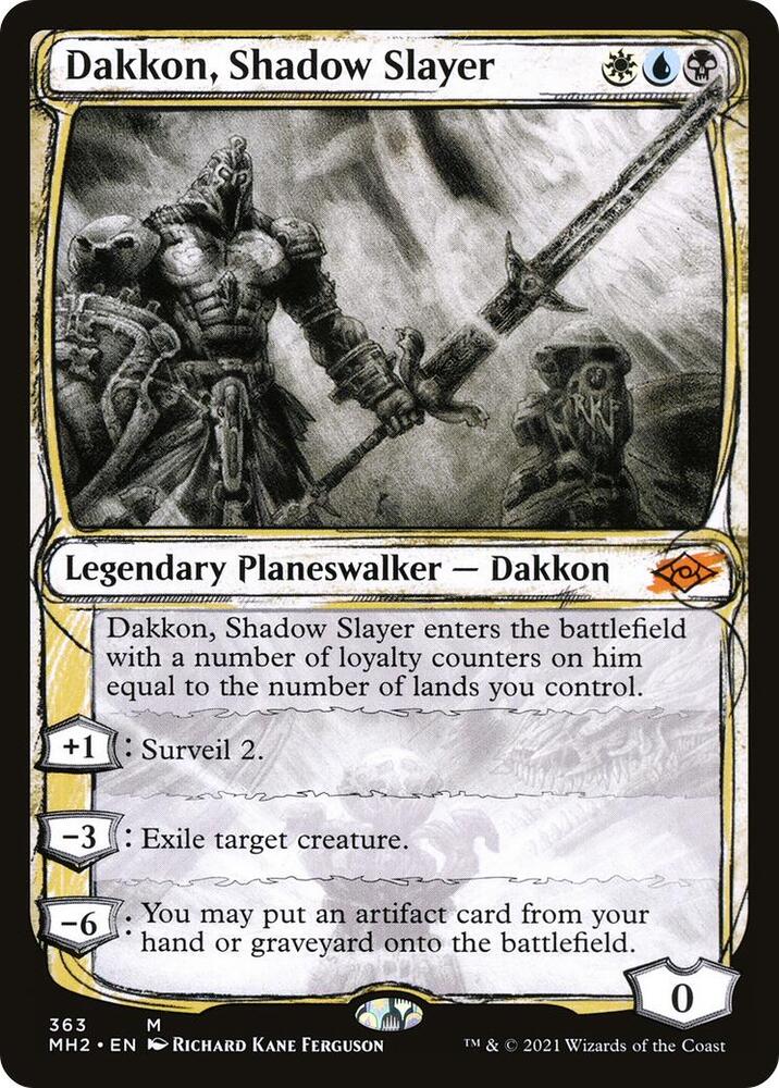 Dakkon, Shadow Slayer (Showcase) 363 card from Modern Horizons 2