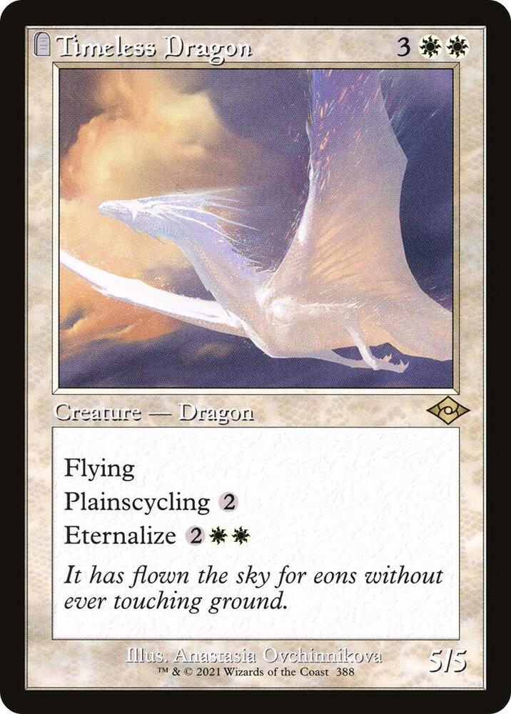 Timeless Dragon (Retro Frame) 388 card from Modern Horizons 2