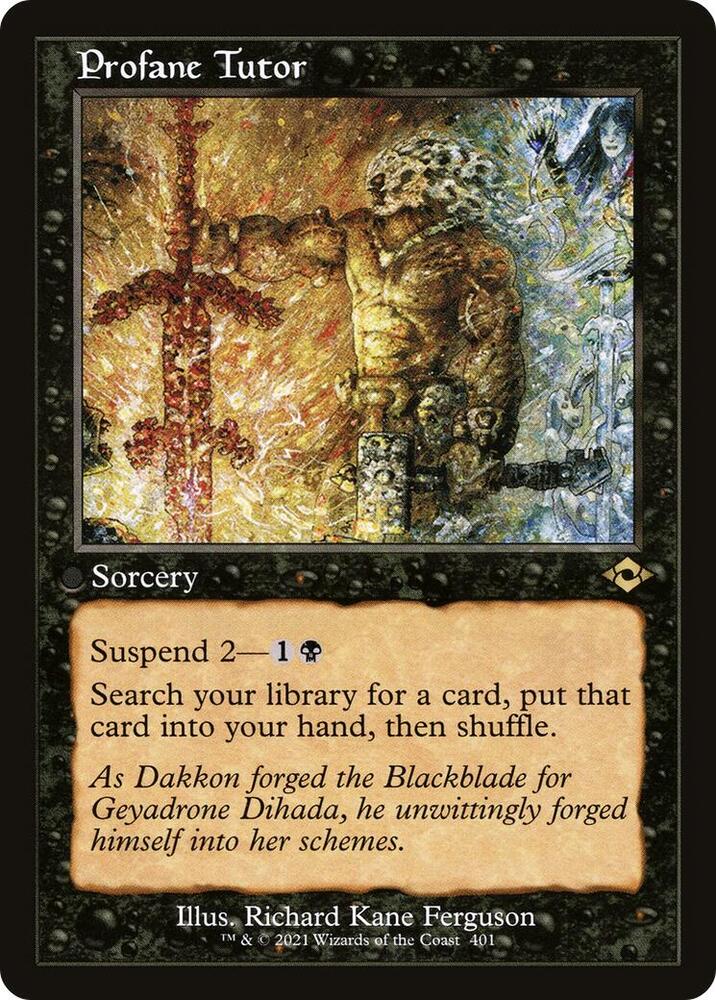 Profane Tutor (Retro Frame) 401 card from Modern Horizons 2