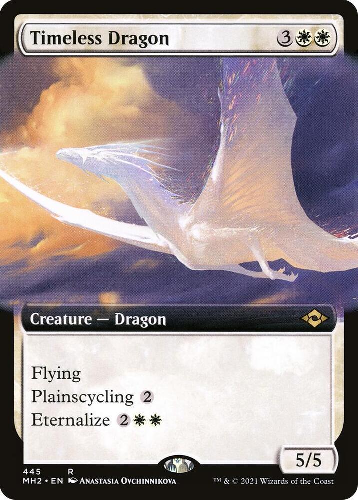 Timeless Dragon (Extended Art) 445 card from Modern Horizons 2