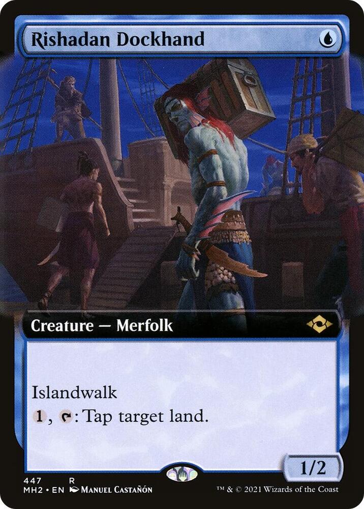Rishadan Dockhand (Extended Art) 447 card from Modern Horizons 2