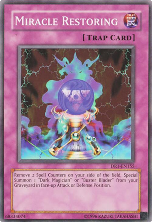 Miracle Restoring DR1-EN155 card from Dark Revelation Volume 1