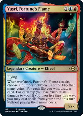 Yusri, Fortune's Flame (MH2 Bundle) 492 card from Unique and Miscellaneous Promos