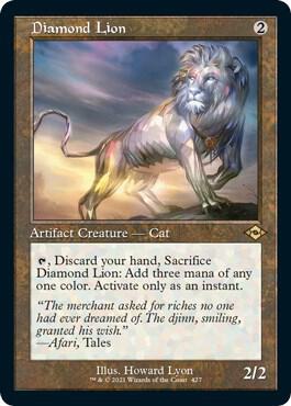 Diamond Lion (Retro Frame) (Foil Etched) 427 card from Modern Horizons 2