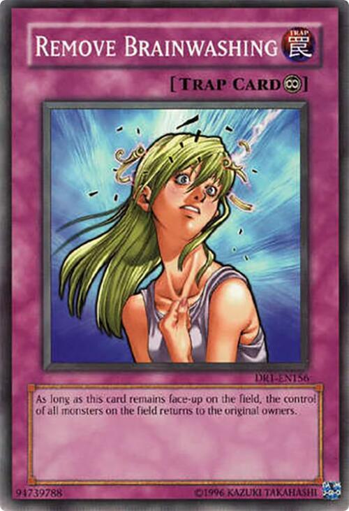 Remove Brainwashing DR1-EN156 card from Dark Revelation Volume 1