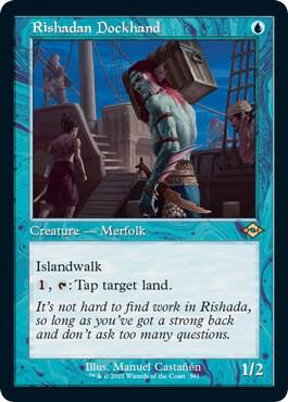 Rishadan Dockhand (Retro Frame) (Foil Etched) 391 card from Modern Horizons 2