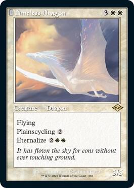 Timeless Dragon (Retro Frame) (Foil Etched) 388 card from Modern Horizons 2