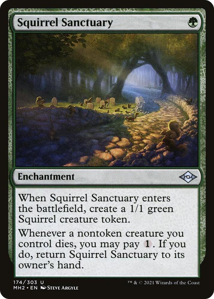 Squirrel Sanctuary 174 card from Modern Horizons 2