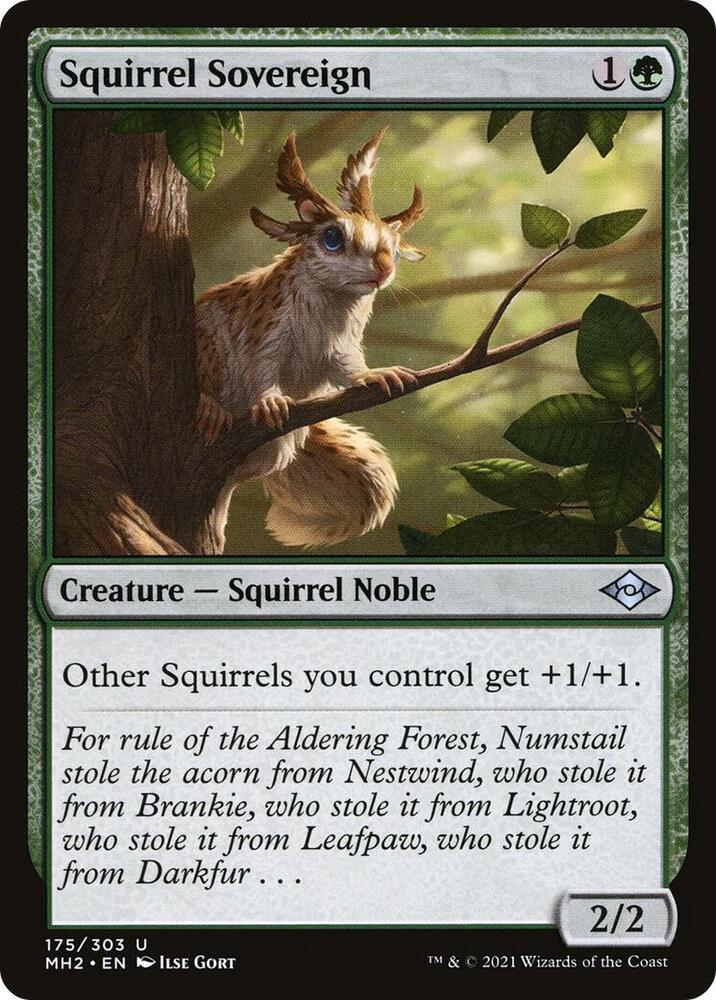 Squirrel Sovereign 175 card from Modern Horizons 2