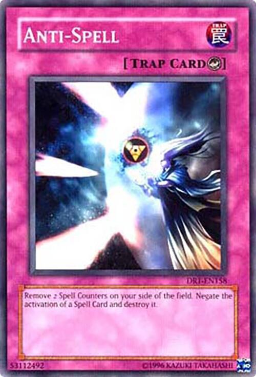Anti-Spell DR1-EN158 card from Dark Revelation Volume 1
