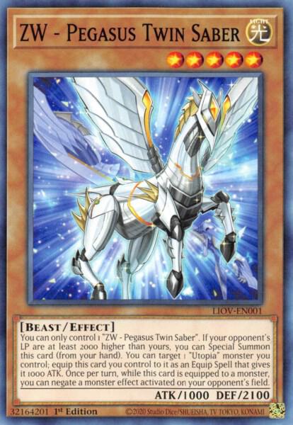 ZW - Pegasus Twin Saber LIOV-EN001 card from Lightning Overdrive