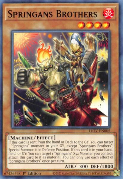Springans Brothers LIOV-EN005 card from Lightning Overdrive