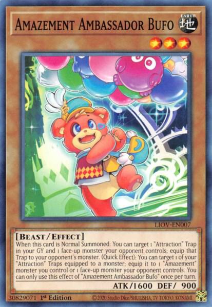 Amazement Ambassador Bufo LIOV-EN007 card from Lightning Overdrive