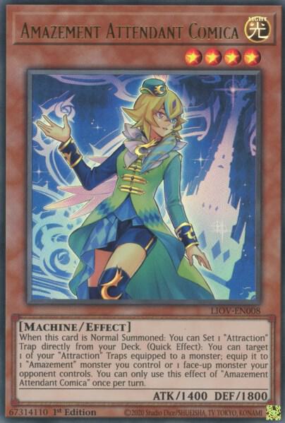 Amazement Attendant Comica LIOV-EN008 card from Lightning Overdrive