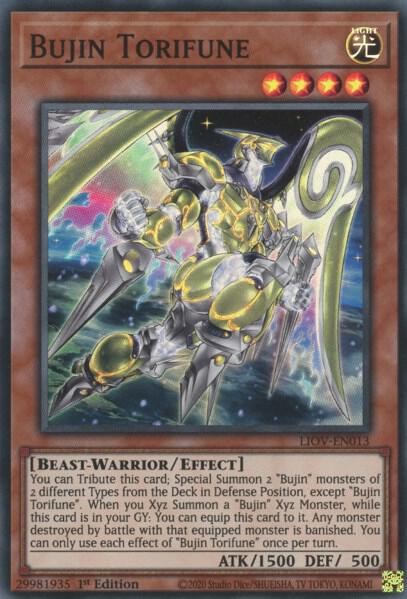 Bujin Torifune LIOV-EN013 card from Lightning Overdrive