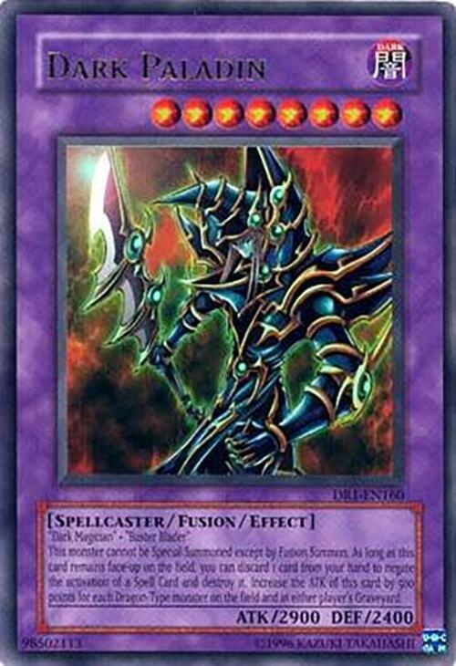 Dark Paladin DR1-EN160 card from Dark Revelation Volume 1