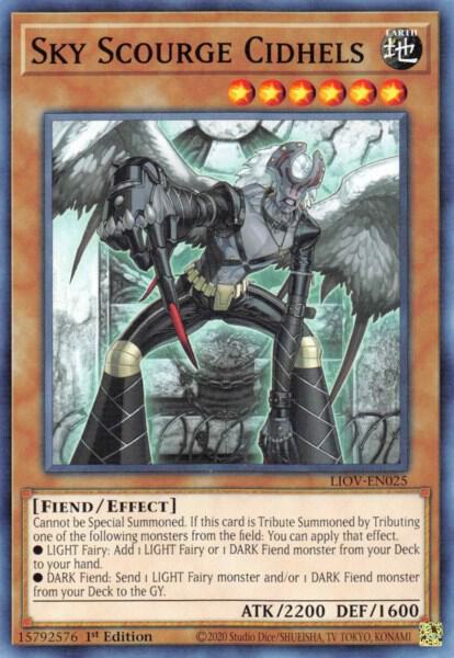 Sky Scourge Cidhels LIOV-EN025 card from Lightning Overdrive