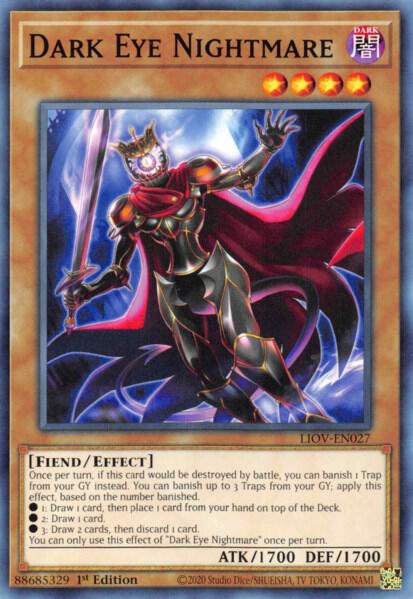 Dark Eye Nightmare LIOV-EN027 card from Lightning Overdrive